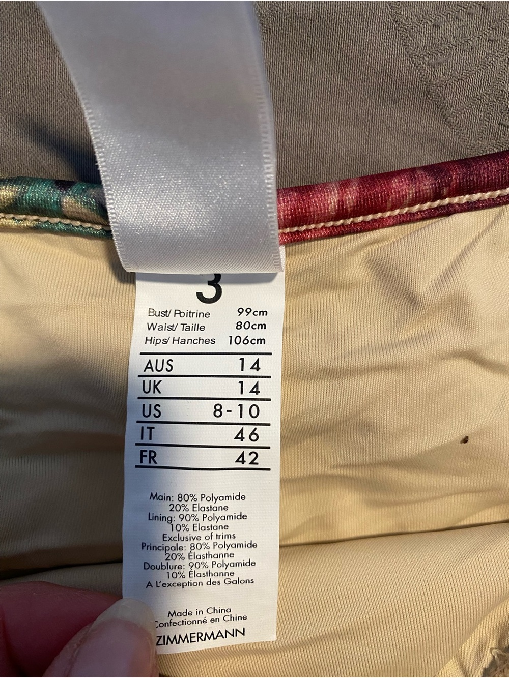 Zimmermann Iris Lace-up One Piece Swimsuit - Picture 5 of 5